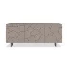 Madia Moderna in Legno di Frassino Impiallacciato Made in Italy - Galassia Viadurini