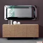 Madia Moderna in Legno di Frassino Impiallacciato Made in Italy - Galassia Viadurini