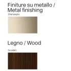 Madia Moderna in Legno e Metallo Curvato di Design Made in Italy - Rugiada Viadurini