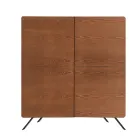 Madia Salotto Struttura Mdf e Legno Massello 4 Ante Made in Italy - Rosalba Viadurini