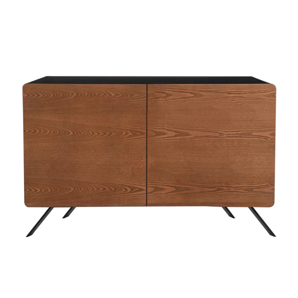 Madia Soggiorno in Mdf e Legno Massello 2 o 3 Ante Made in Italy - Chamber Viadurini