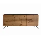 Madia Soggiorno in Mdf e Legno Massello 2 o 3 Ante Made in Italy - Chamber Viadurini