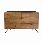 Madia Soggiorno in Mdf e Legno Massello 2 o 3 Ante Made in Italy - Chamber Viadurini
