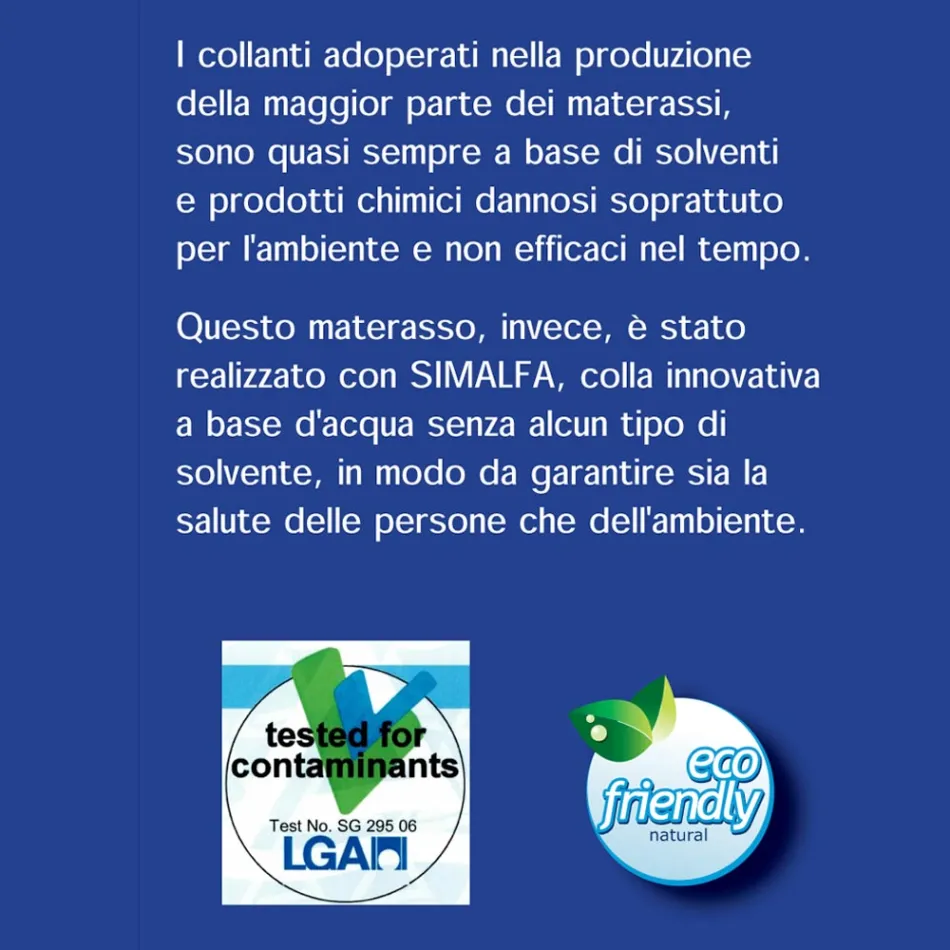 Materasso Matrimoniale Antiacaro e Antidecubito a 7 Zone Bio Forma - Dual Viadurini