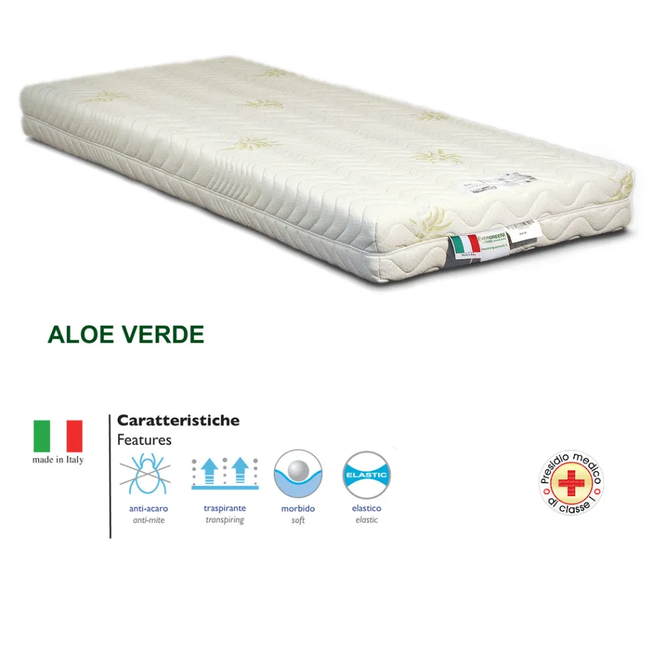 Materasso Singolo a 7 Zone di Portanza Bio Forma Made in Italy - Dual Viadurini