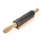 Mattarello in Marmo con Maniglie in Legno Made in Italy - Senni Viadurini