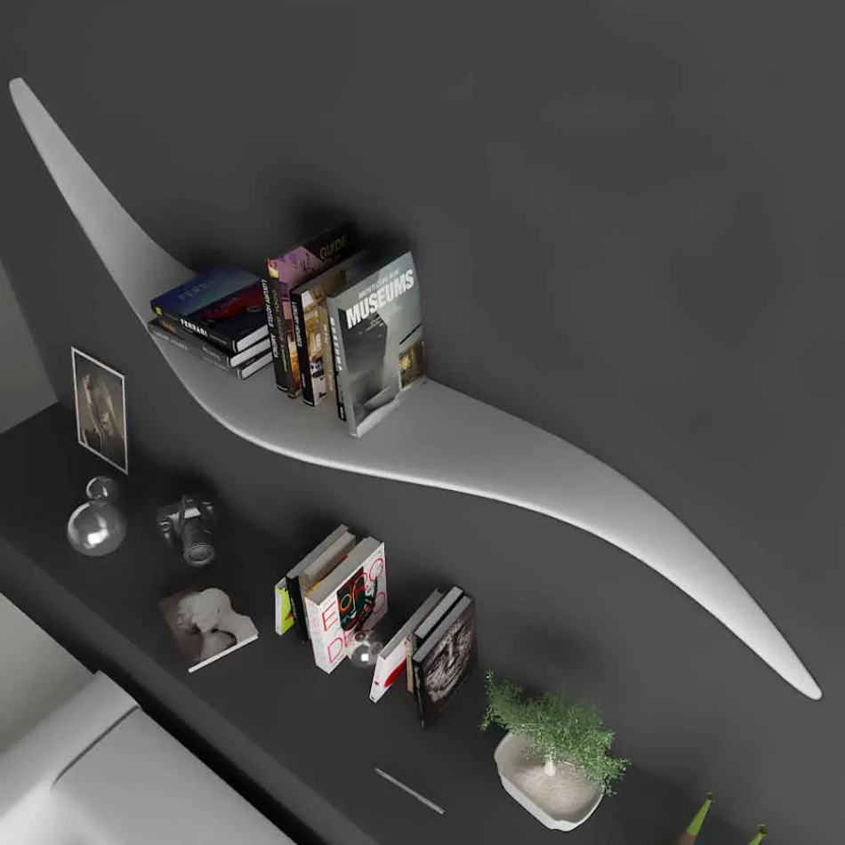 Mensola da parete di design moderno realizzata in Italia, Tuscania Viadurini