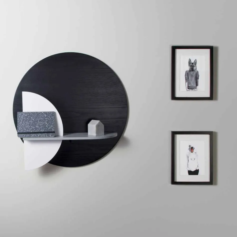 Mensola Design in Multistrato Verniciato Composta da Pannelli Modulari - Livia Viadurini