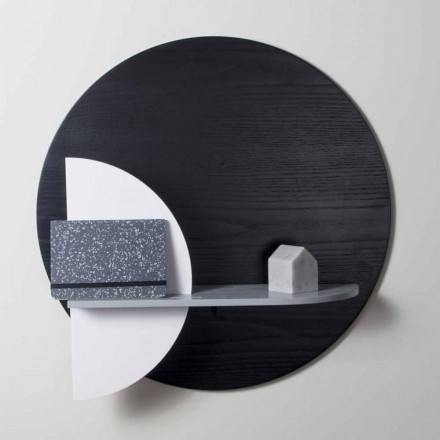 Mensola Design in Multistrato Verniciato Composta da Pannelli Modulari - Livia Viadurini