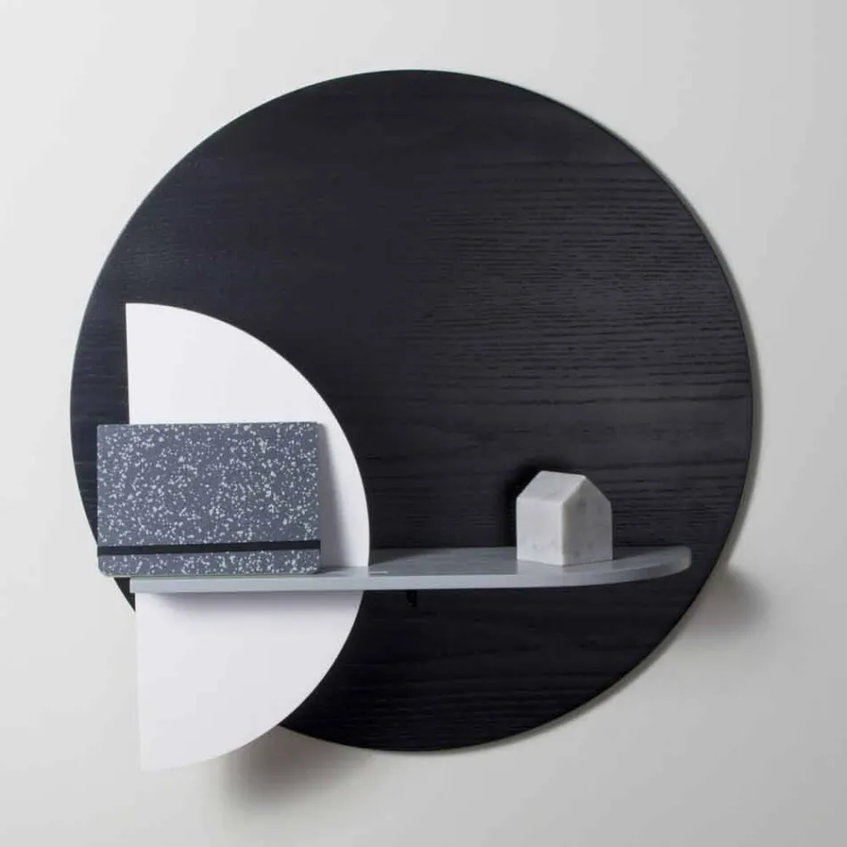 Mensola Design in Multistrato Verniciato Composta da Pannelli Modulari - Livia Viadurini