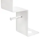 Mensola per il Bagno con Porta Rotolo e Porta Scopino Made in Italy - Paperone Viadurini