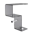 Mensola per il Bagno con Porta Rotolo e Porta Scopino Made in Italy - Paperone Viadurini