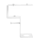 Mensola per il Bagno con Porta Rotolo e Porta Scopino Made in Italy - Paperone Viadurini