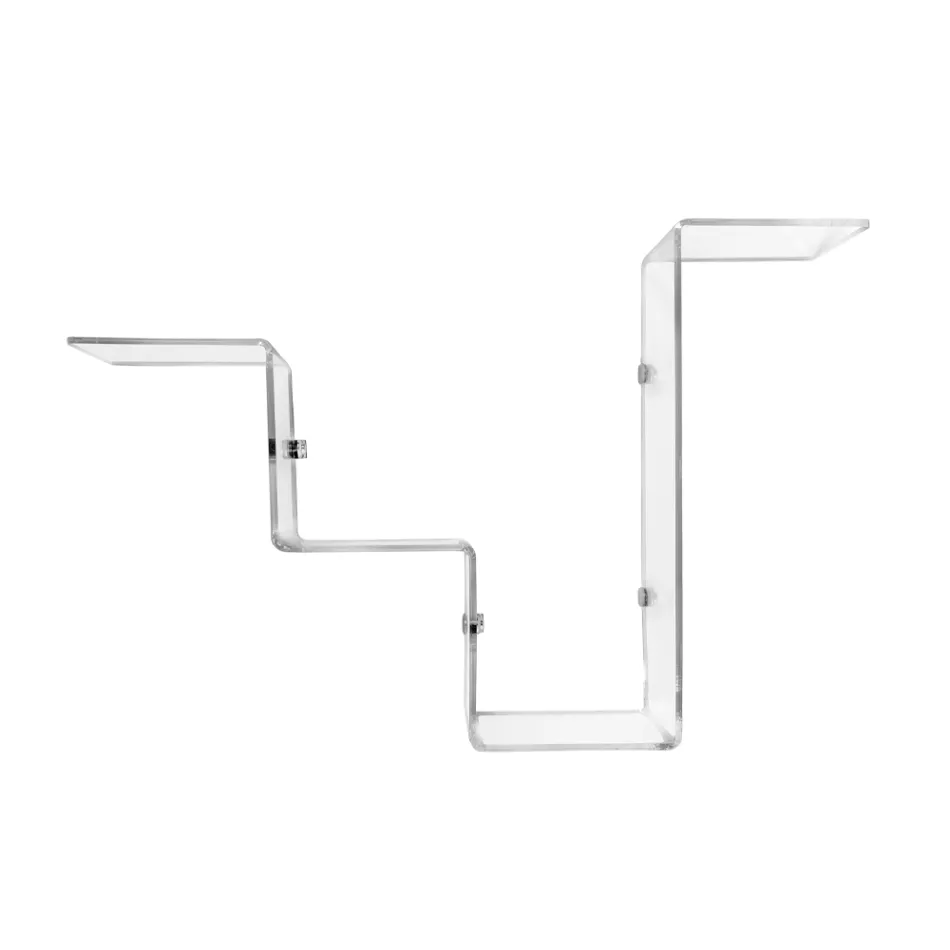 Mensola Porta Oggetti in Plexiglass Trasparente Made in Italy - Mufasa Viadurini