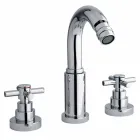 Miscelatore a 3 Fori Classico in Ottone Cromato Made in Italy - Zumbo Viadurini