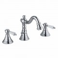 Miscelatore a 3 Fori per Bidet in Ottone Design Classico Made in Italy - Shelly