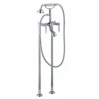 Miscelatore a Colonna per Vasca con Doccia in Ottone Made in Italy - Shelly Viadurini