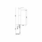 Miscelatore Alto per Lavabo Bagno in Ottone Senza Scarico Made in Italy - Sindra Viadurini