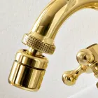Miscelatore Bidet Monoforo Stile Vintage in Ottone Made in Italy – Ursula Viadurini