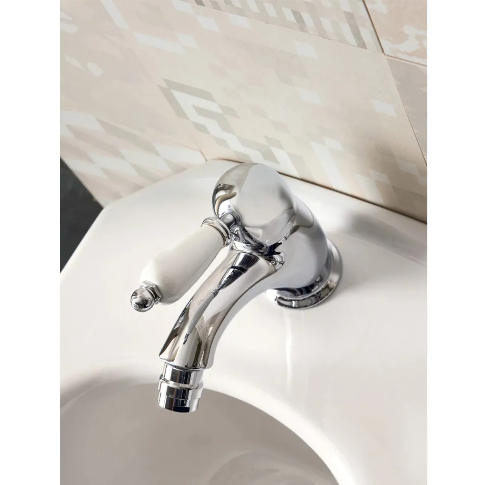 Miscelatore Bidet Stile Classico in Ottone Fatto a Mano con Leva - Noriana Viadurini