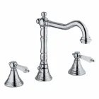Miscelatore Classico per Lavabo a 3 Fori in Ottone Made in Italy - Shelly Viadurini