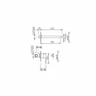 Miscelatore Lavabo a Parete in Ottone di Design Made in Italy - Sika Viadurini