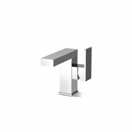 Miscelatore Lavabo Bagno con Leva Laterale di Design Made in Italy - Panela Viadurini