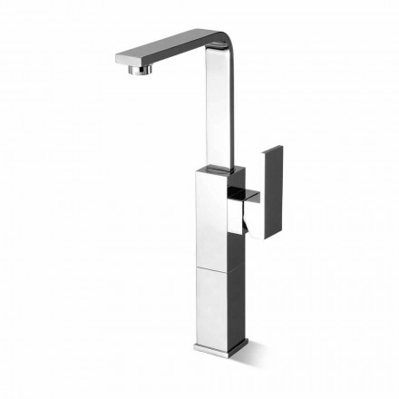 Miscelatore Lavabo Bagno Design a Canna Alta Girevole Made in Italy - Panela Viadurini