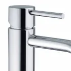 Miscelatore Lavabo Bagno in Ottone Cromato Design Moderno Made in Itlay - Liro Viadurini