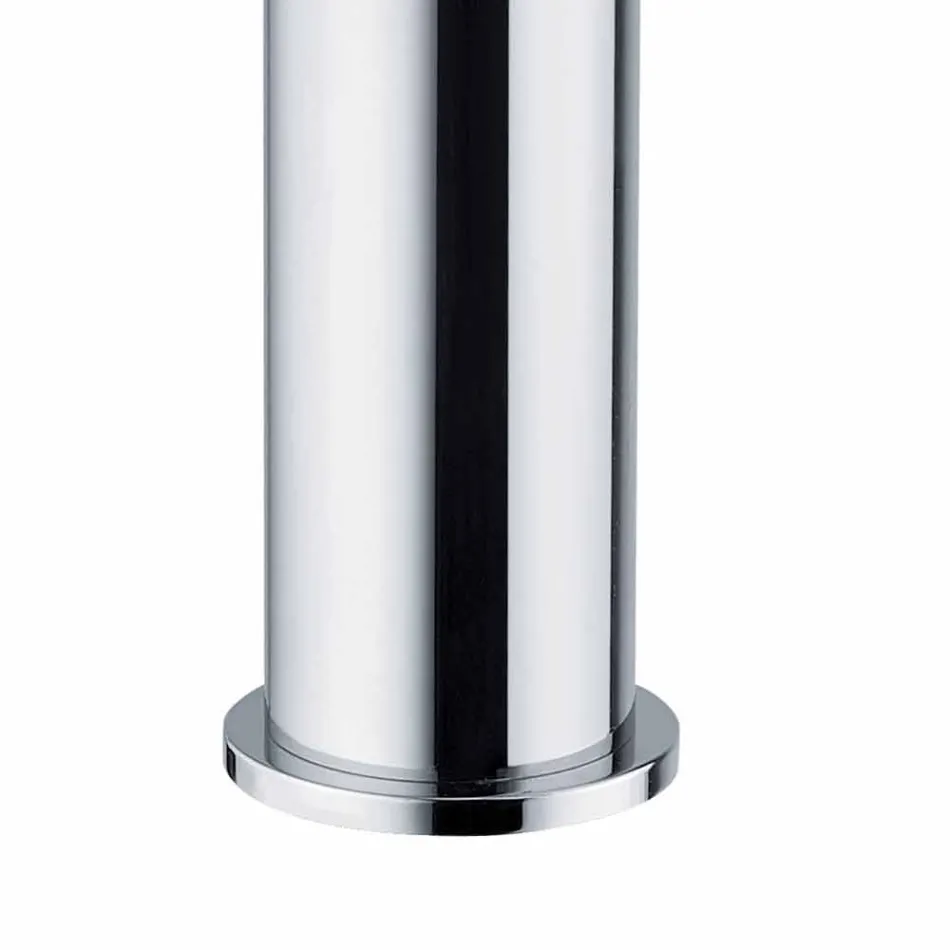 Miscelatore Lavabo Bagno in Ottone Cromato Design Moderno Made in Itlay - Liro Viadurini