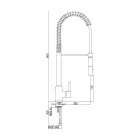 Miscelatore Lavabo Cucina in Ottone Orientabile con Molla Made in Italy - Keope Viadurini