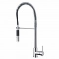 Miscelatore Lavabo Cucina in Ottone Orientabile con Molla Made in Italy - Keope