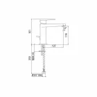 Miscelatore Lavabo da Bagno Senza Scarico Moderno Made in Italy - Galla Viadurini