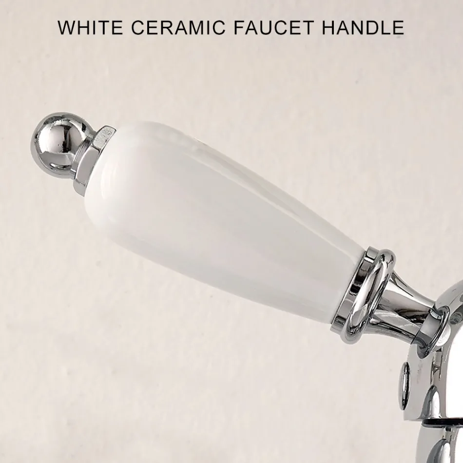 Miscelatore Lavabo Stile Classico in Ottone Fatto a Mano con Leva - Noriana Viadurini