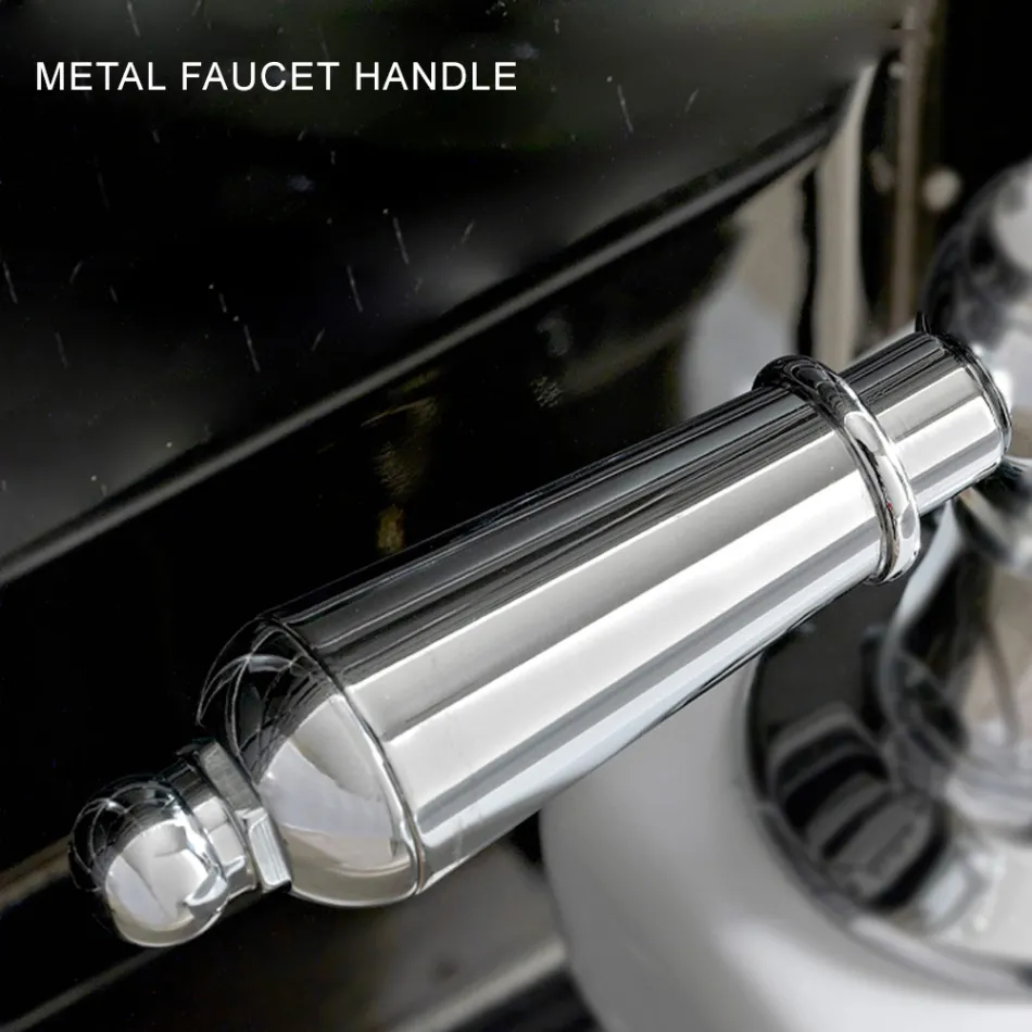 Miscelatore Lavabo Stile Classico in Ottone Fatto a Mano con Leva - Noriana Viadurini