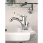 Miscelatore Lavabo Stile Classico in Ottone Fatto a Mano con Leva - Noriana Viadurini