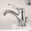 Miscelatore Lavabo Stile Classico in Ottone Fatto a Mano con Leva - Noriana