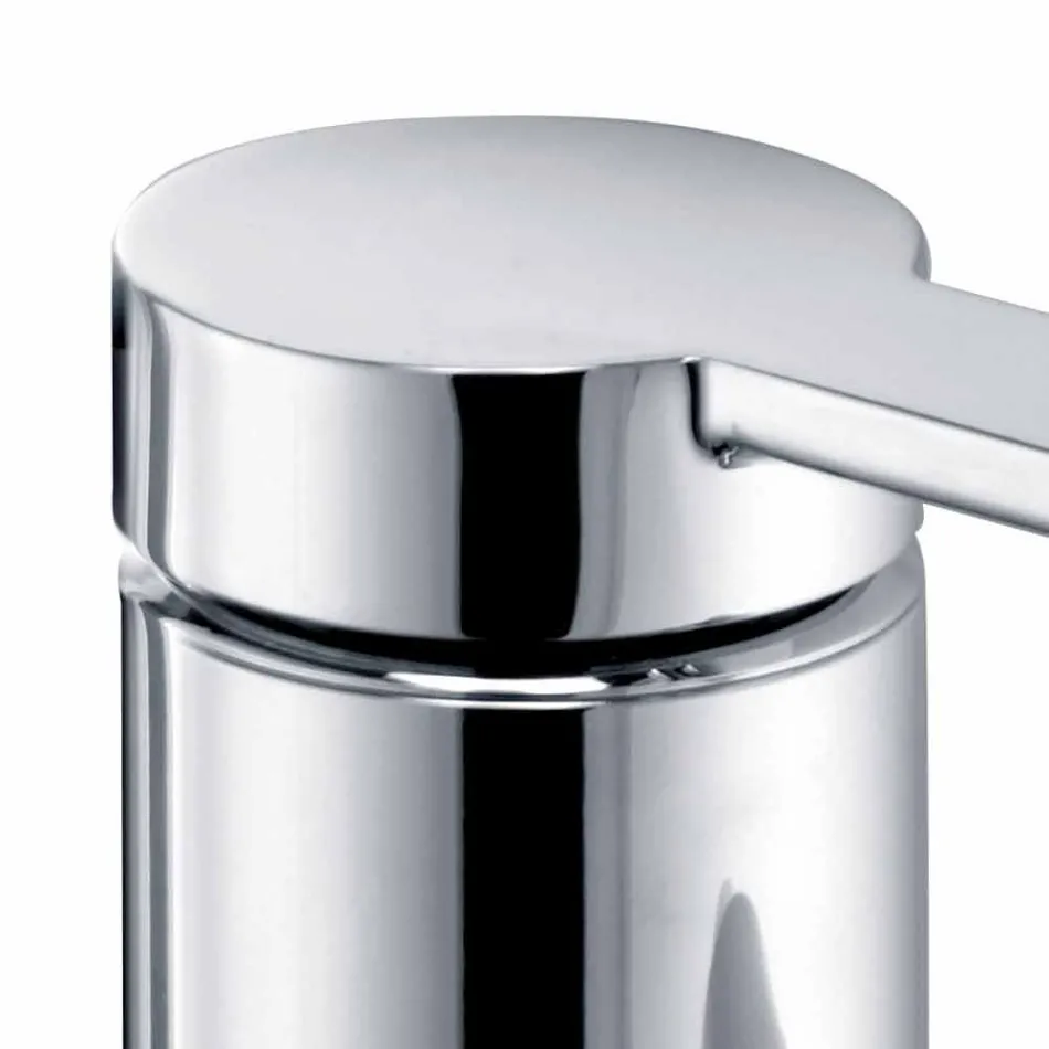 Miscelatore Moderno per Bidet con Scarico a Saltarello in Metallo Cromo - Zanio Viadurini