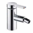 Miscelatore Moderno per Bidet con Scarico a Saltarello in Metallo Cromo - Zanio Viadurini