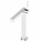 Miscelatore Moderno per Lavabo Bagno in Metallo Finitura Cromata - Girino Viadurini