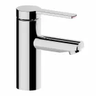 Miscelatore Moderno per Lavabo Bagno in Metallo Finitura Cromato - Zanio Viadurini