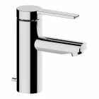 Miscelatore Moderno per Lavabo Bagno in Metallo Finitura Cromato - Zanio Viadurini