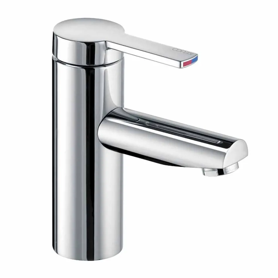 Miscelatore Monocomando Design Moderno per Lavabo da Bagno in Metallo - Zanio Viadurini