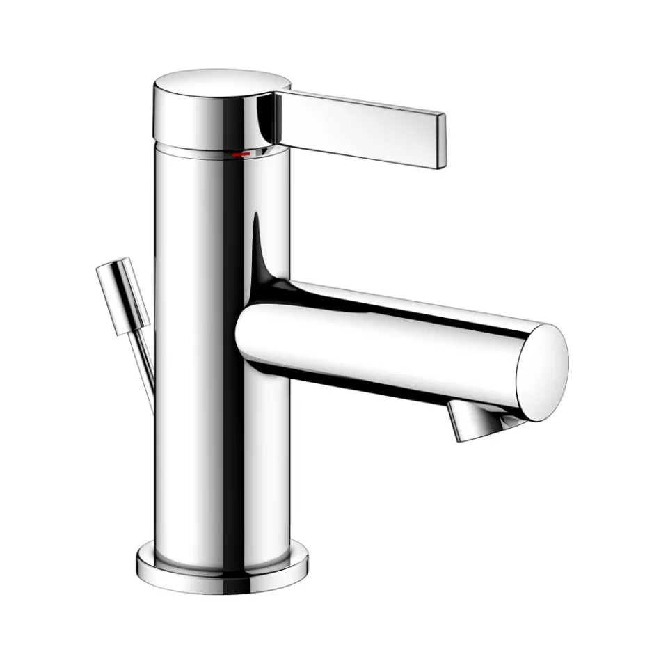 Miscelatore Monocomando Lavabo Design Classico Ottone Cromato - Artemisia Viadurini