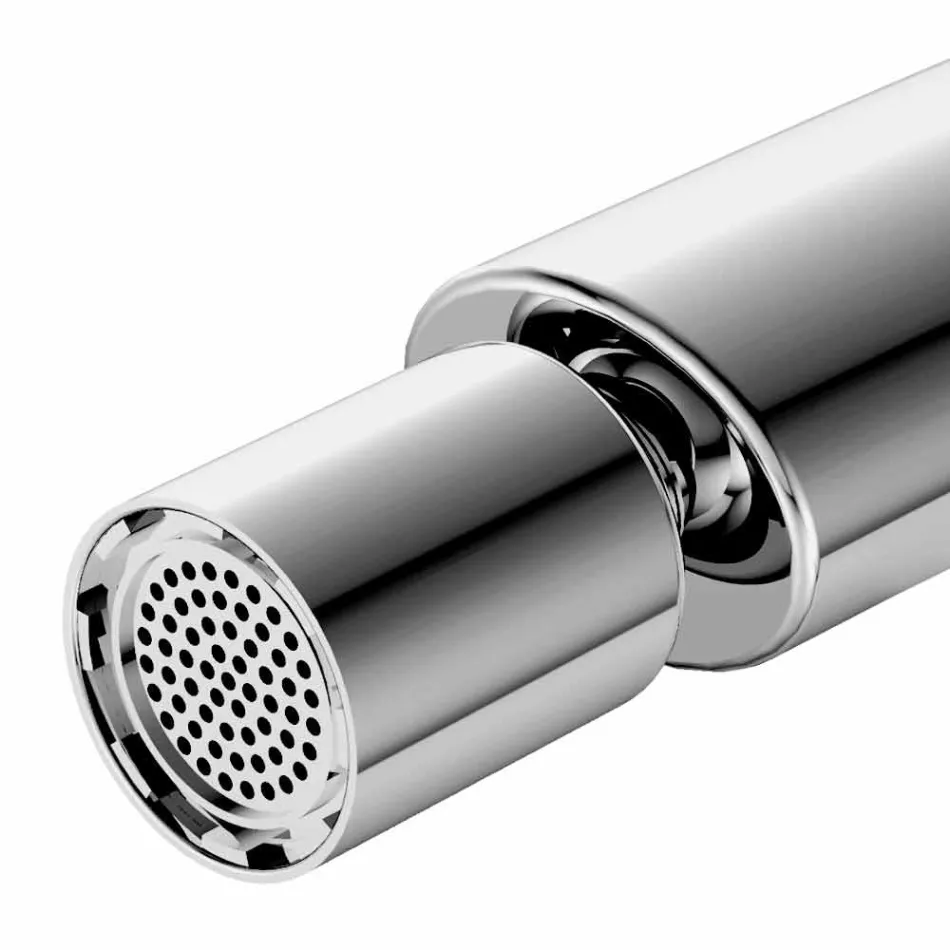 Miscelatore Monocomando Moderno con Scarico per Bidet in Metallo - Pinto Viadurini