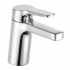 Miscelatore Monocomando Moderno per Lavabo Bagno in Metallo Cromato - Clari Viadurini