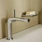 Miscelatore Monocomando Moderno per Lavabo Senza Scarico in Metallo - Pinto Viadurini