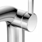 Miscelatore Monocomando Moderno per Lavabo Senza Scarico in Metallo - Pinto Viadurini