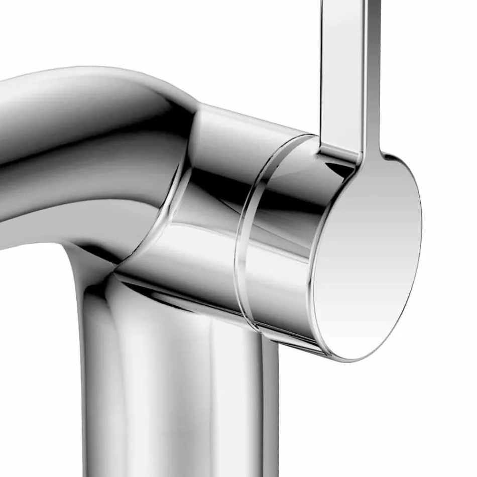 Miscelatore Monocomando Moderno per Lavabo Senza Scarico in Metallo - Pinto Viadurini