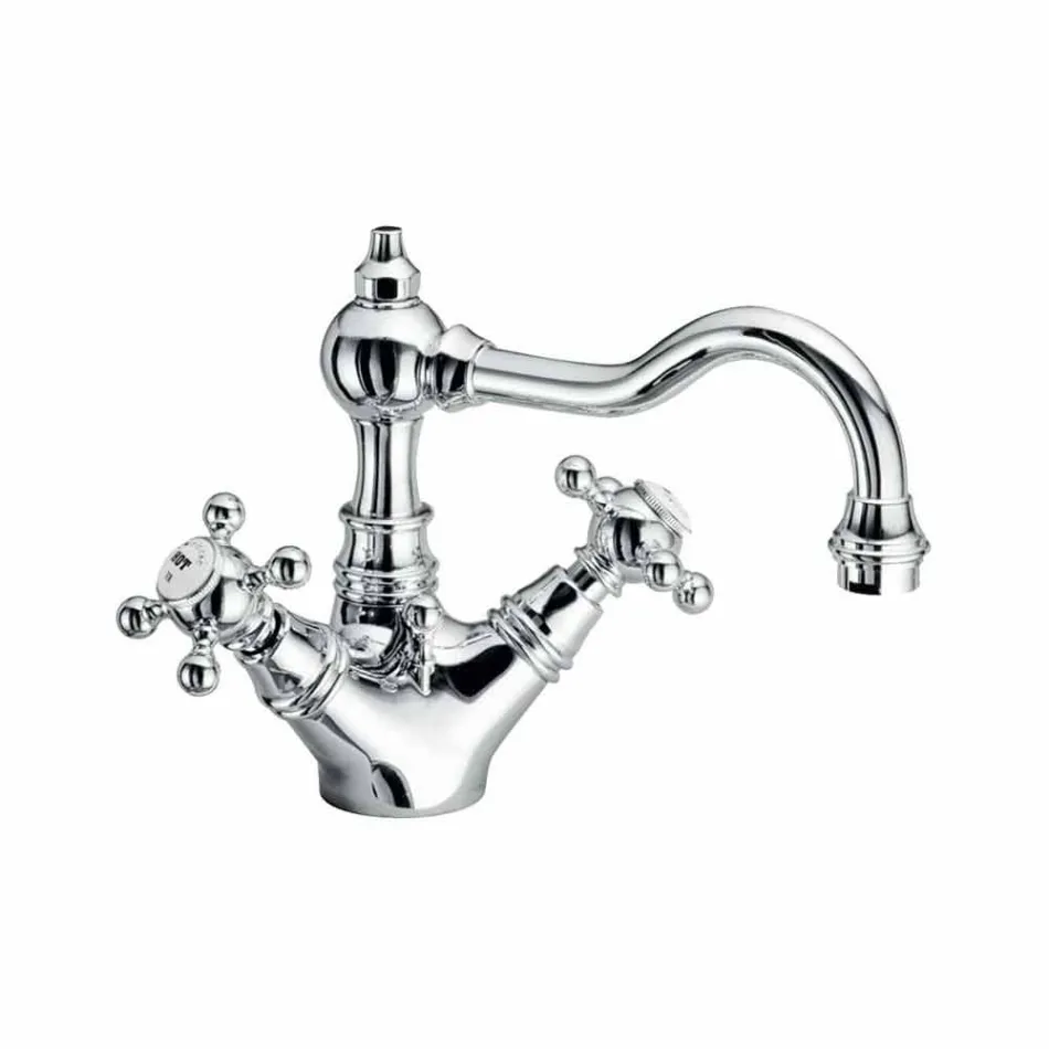 Miscelatore Monoforo per Lavabo di Design in Ottone Made in Italy - Binsu Viadurini